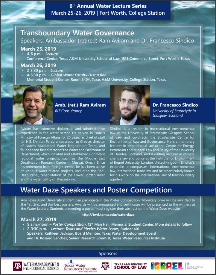 2019 Water Lecture + Water Daze