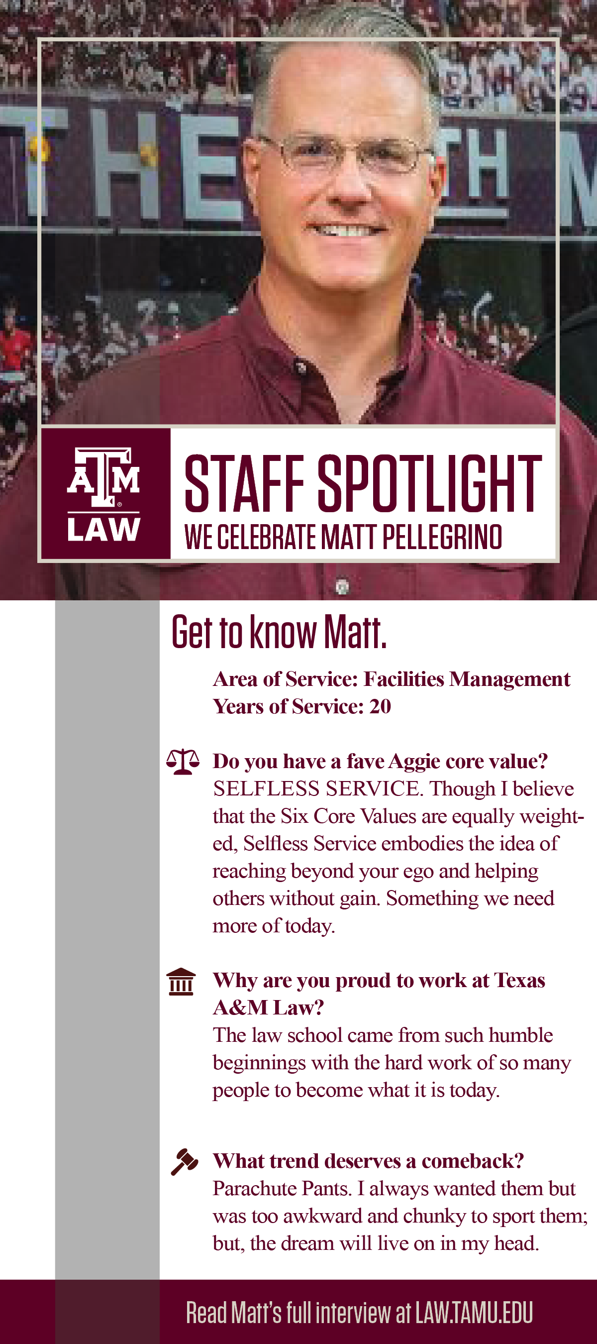 Staff Spotlight Matt